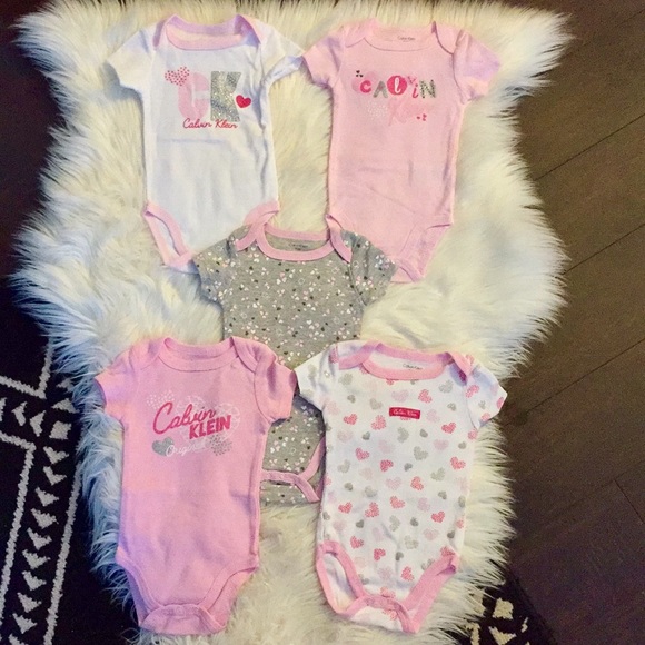 💥4/$20 Calves Klein Baby Onesies 0-3M